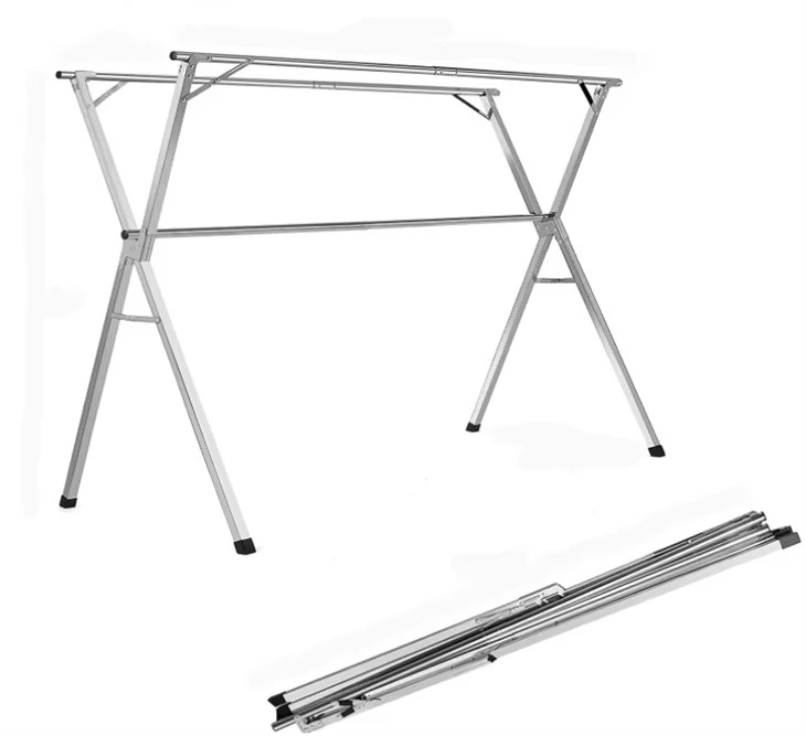 Perchero plegable de metal